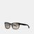 商品Coach | Coach Outlet Hudson Rectangle Sunglasses颜色black/silver mirror
