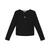 Calvin Klein | Big Girls Ribbed Knit Long Sleeved T-shirt, 颜色Black
