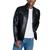 Michael Kors | Men's Perforated Faux Leather Hipster Jacket, Created for Macy's, 颜色Black