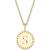 商品第16个颜色S, Sarah Chloe | Initial Medallion Pendant Necklace in 14k Gold-Plated Sterling Silver, 18"