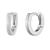 商品Givenchy | Extra-Small Huggie Hoop Earrings, 0.24"颜色Silver
