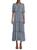 商品Max Studio | Tiered Floral Midi Dress颜色COBALT_BLUE