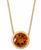 颜色: Citrine, Effy | EFFY® Round Gemstone 18" Pendant Necklace in 14k Yellow Gold