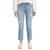 商品Levi's | Women's Wedgie Straight-Leg Cropped Jeans颜色Medium Indigo Destructed
