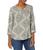 color Wild Dove Paisley, Van Heusen | Women's 3/4 Sleeve V-Neck Top