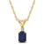 颜色: Sapphire, Macy's | Sapphire (3/4 ct. t.w.) & Diamond Accent 18" Pendant Necklace in 14k Gold (Also in Ruby)