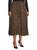 商品Max Studio | Leopard Print Pleated Skirt颜色BROWN