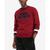 商品Tommy Hilfiger | Slater Embroidered Tufted Chenille Logo Patch Sweatshirt颜色Rouge