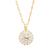 颜色: June, Simulated Pearl, Macy's | Simulated Gemstone and Cubic Zirconia Spinner Pendant 18" Birthstone Necklace in 14K Gold Plate
