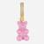 商品Crystal Haze | Crystal Haze Women's Pave Nostalgia Bear Pendant - Salt Caramel颜色Candy Pink