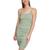 DKNY | Women's Jacquard Ruched Sleeveless Tank Dress, 颜色Lily Pad