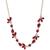 颜色: Red Cheery, Givenchy | Crystal Frontal Necklace, 16" + 3" extender