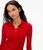 商品Aeropostale | Aeropostale Women's Long Sleeve Solid Uniform Pique Polo Red颜色red classic