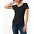 商品Tommy Hilfiger | Cotton Scoop Neck T-Shirt, Created for Macy's颜色Black