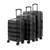 商品第1个颜色Black, American Green Travel | Allegro Hard side Spinner Suitcase Luggage Set, 3 Pieces