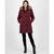 商品Michael Kors | Women's Faux-Fur-Trim Hooded Puffer Coat, Created for Macy's颜色Merlot