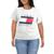 商品Tommy Hilfiger | Tommy Hilfiger Sport Womens Plus Logo Knit T-Shirt颜色White Stone Heather