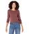 商品Madewell | Whisper Cotton Rib-Crewneck Long-Sleeve Tee颜色Vintage Mulberry