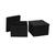 商品第4个颜色Black Linen, Household Essentials | Square Storage Box with Lid, Breathable Canvas Sides with Sturdy Sides, Set of 2