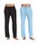 颜色: Black-Blue, Galaxy By Harvic | Men's Classic Lounge Pants, Pack of 2