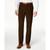 颜色: Brown, Haggar | Men's ECLO Stria Classic Fit Pleated Hidden Expandable Waistband Dress Pants