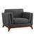 商品第2个颜色Gray, Modway | Chance Upholstered Fabric Armchair