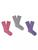 UGG | 3-Pack Leda Sparkle Crew Socks, 颜色MEADOW GREY INDIGO