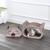 颜色: muted pink/cream, THE LICKER STORE | Opal 19" Modern Cardboard Happy Cat Head 2-in-1 Cat Cave Scratcher with Built-In Bell Toys and Catnip, Muted Pink/Cream