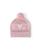 颜色: V - Ballet Pink, Namelyco | Unisex Ballet Pink Letter Beanie - Little Kid