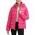 商品第5个颜色Hot Pink, GUESS | Women's High-Shine Hooded Puffer Coat