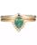 颜色: Emerald, Macy's | 2-Pc. Set Emerald (5/8 ct. t.w.) & White Topaz (1/20 ct. t.w.) V Halo Ring & Fitted Band in Gold-Plated Sterling Silver (Also in Aquamarine & Opal)