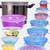 颜色: Green, Vigor | Reusable Food Grade 6 Pack Silicone Stretch Lids OZ