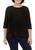 color Black, Love, Fire | Plus Size Waffle Knit Shirttail Top