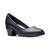 商品Clarks | Women's Emily Ruby Block-Heel Comfort Pumps颜色Navy Leather