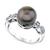 商品第3个颜色Black, Macy's | Cultured Tahitian Pearl (10mm) & Diamond (1/10 ct. t.w.) Ring in 14k White Gold (Also in Cultured Freshwater Pearl & Cultured Golden South Sea Pearl)