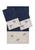 颜色: Navy, Linum Home Textiles | BRAELYN 3PC Embellished Towel Set
