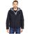 color Navy, Levi's | Two-Pocket Hoodie with Zip Out Jersey Bib/Hood and Sherpa Lining