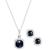 Macy's | Amethyst (2-1/3 ct. t.w.) & Diamond Accent Sterling Silver 18" Pendant Necklace and Stud Earrings Set, 颜色Sapphire