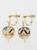 商品第2个颜色KINRAN, KAYA | UCHIWA Round Fan Clip Earrings