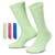 颜色: Light Photo Blue/Volt/Action Green, NIKE | Nike 3 Pack Dri-FIT Plus Crew Socks - Men's