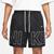 NIKE | Nike Woven Monogram Flow Shorts - Men's, 颜色Black/White