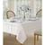 颜色: White, Elrene Home Fashions | Elegance Plaid Jacquard Tablecloth, 52" x 52"