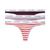 商品第4个颜色Rhone/nirvana/rainer Stripe_cut Rose, Calvin Klein | Carousel Cotton 3-Pack Thong Underwear QD3587