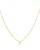 颜色: J, Moon & Meadow | 14K Yellow Gold Initial Pendant Necklace, 16"