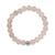 商品第5个颜色Rose Quartz, Macy's | Genuine Stone Bead Stretch Bracelet with Silver Plate or Gold Plate Bead Accent