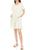 color White, Sandra Darren | Women's Side Pocket Linen Shift Dress