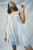 商品Urban Outfitters | UO Hanna Cecilia Tiered Mini Dress颜色Light Blue