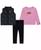 颜色: Black, NIKE | Toddler Girls New Impressions Vest, Logo T-Shirt & Ribbed Leggings, 3 Piece Set