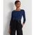 商品Ralph Lauren | Women's Striped Stretch Cotton T-Shirt颜色Hunt Club Grn/fster Blue/p Blk