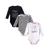 商品Hudson | Baby Girls 3 Piece Cotton Long-Sleeve Bodysuits颜色Black Sparkle Unicorn